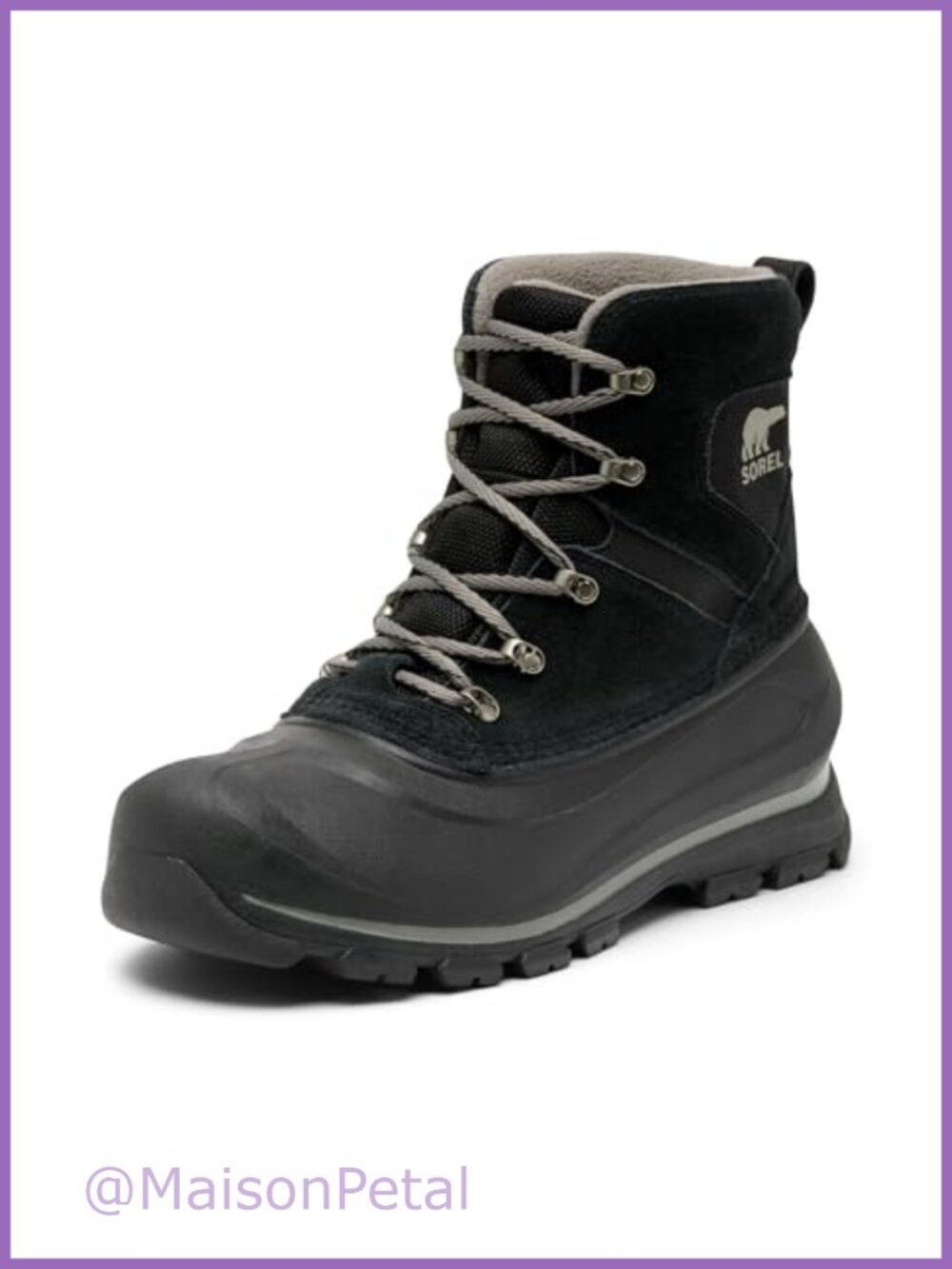 Men's Waterproof Suede Winter Snow Boot Lace Up 200g Insulation